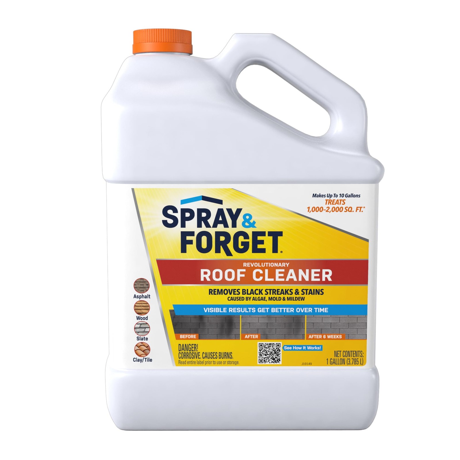Cleaner Spray 1 Gallon Concentrated Forget SF101 Roof