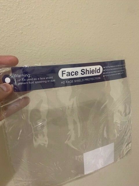 Set Of 2 PCS Anti Air Face Shiel,Unisex Mouth Cover, Protective With Clear Film