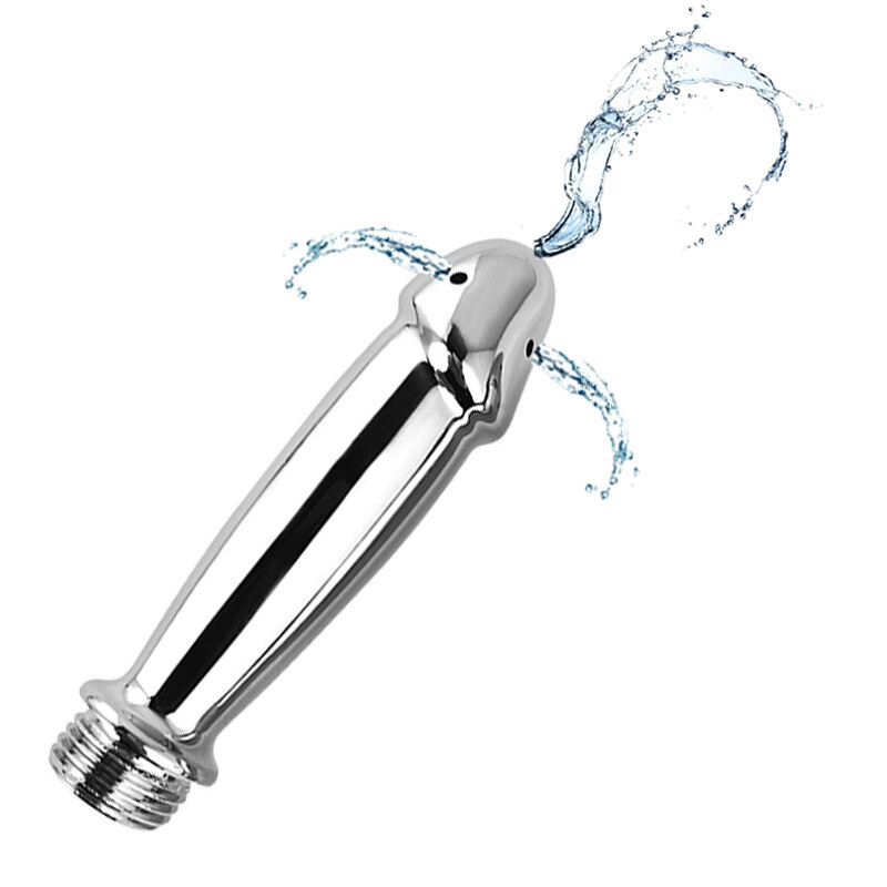 Metal Cleaning Anal Shower Enema Douche Nozzle Wash Anus Vaginal Colon Cleaner