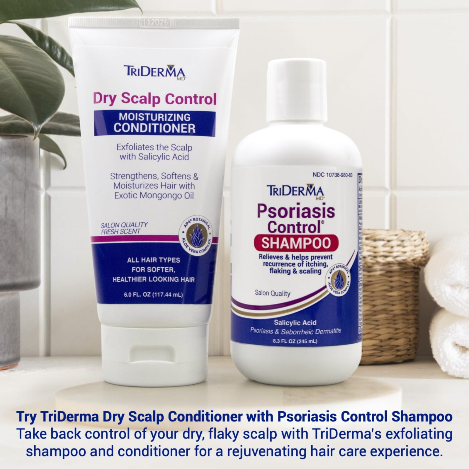 TriDerma Dry Scalp Control Deep Moisturizing Hair Conditioner – 6 oz