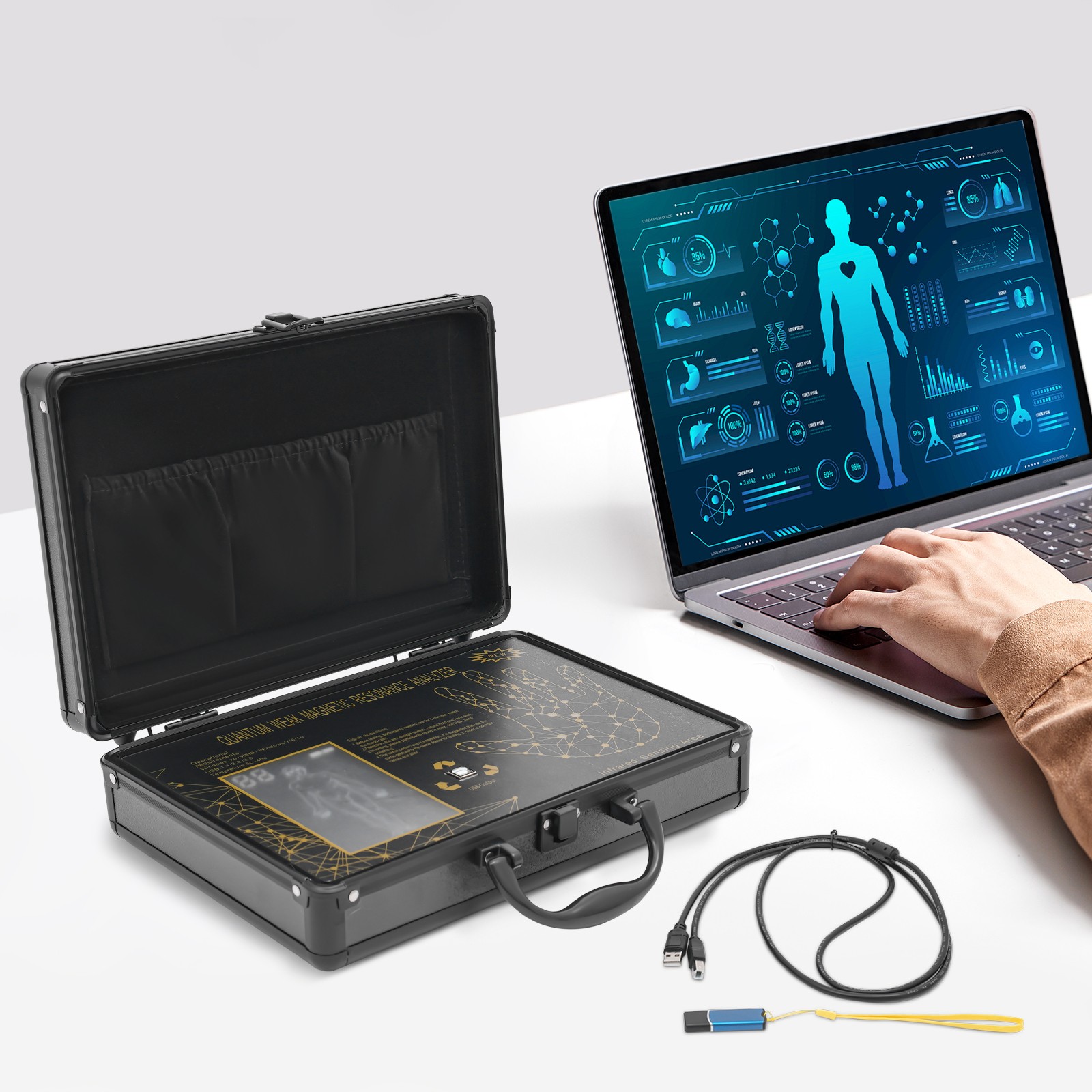 Quantum Body Analyzer Health Scanner 50+ Reports Non-Invasive for Home Clinic Us