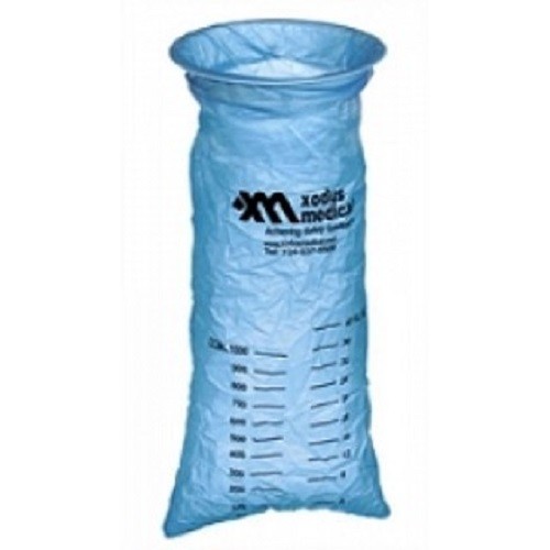 12 ~ 24 or 144 ea ~ Xodus Medical Emesis Bag 1000ml Blue NS30820