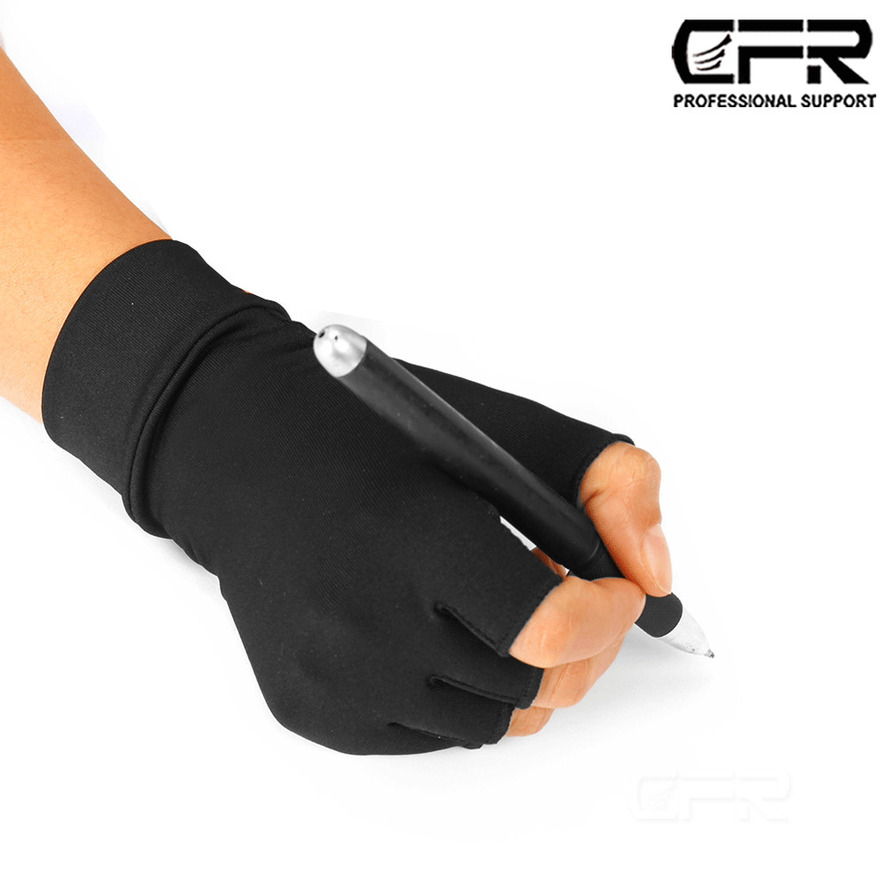 Copper Compression Gloves Arthritis Gym Carpal Tunnel Hand Wrist Braces Support