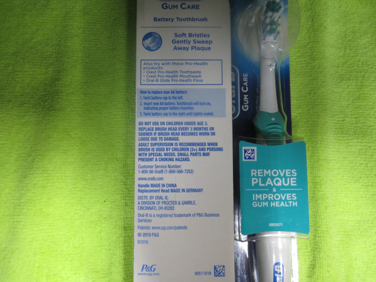 Oral-B Gum Care CrossAction Battery Power Electric Toothbrush, 1 Ct – U Pick