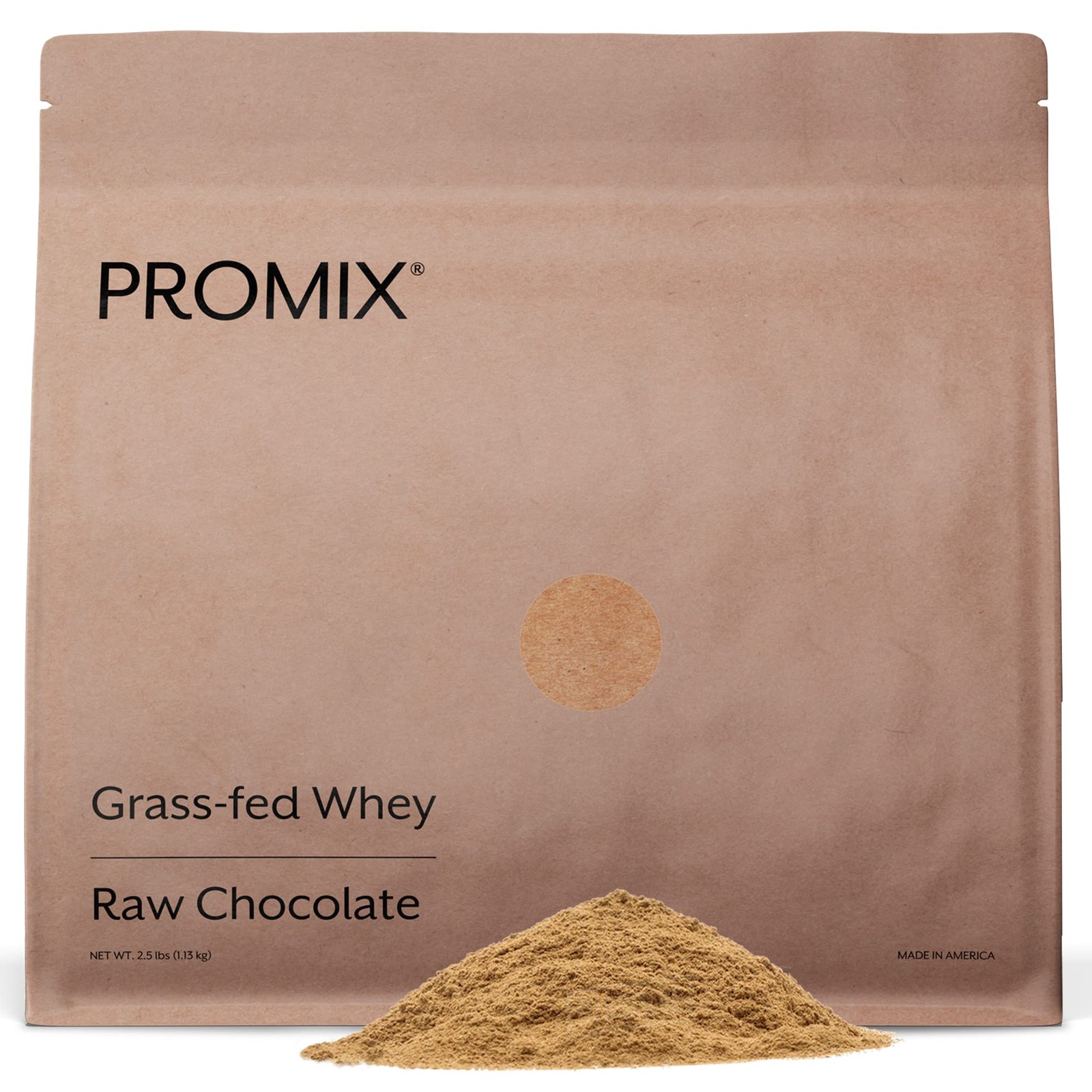 Whey Protein Powder Chocolate Grass Fed Gluten Free 2.5 Pound ProMix Nutrition