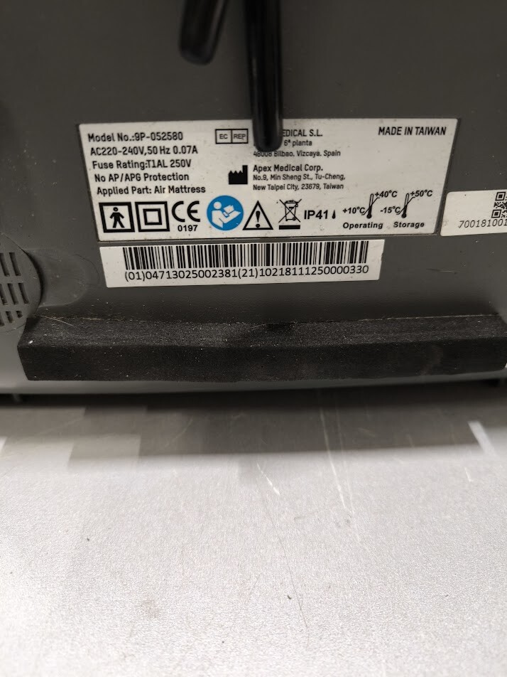 Apex Medical Air Mattress Pump 9P-052580 – Used, Working, No Cables
