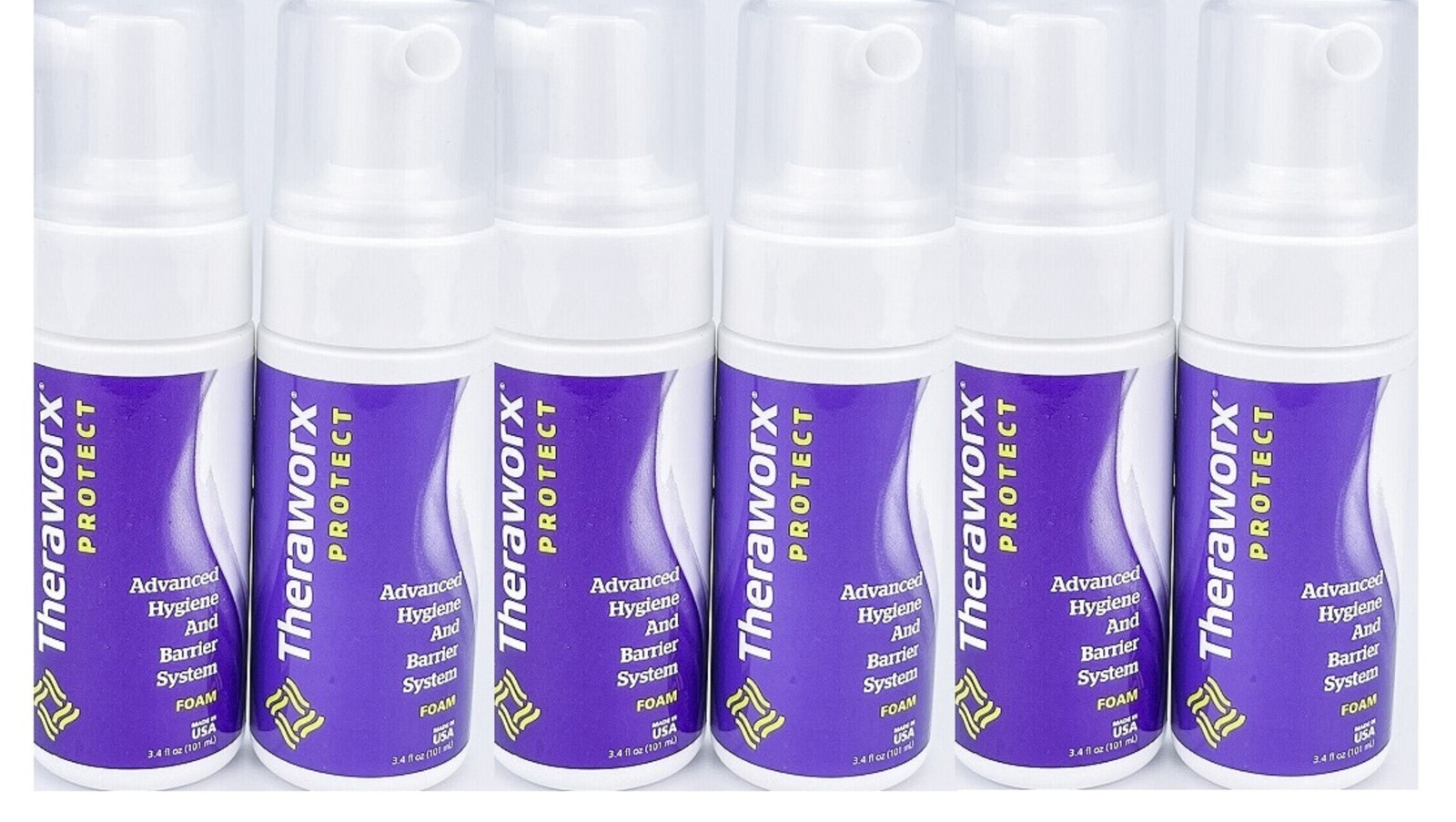 10 PACK Theraworx Protect Advanced Hygiene And Barrier System Foam 3.4oz