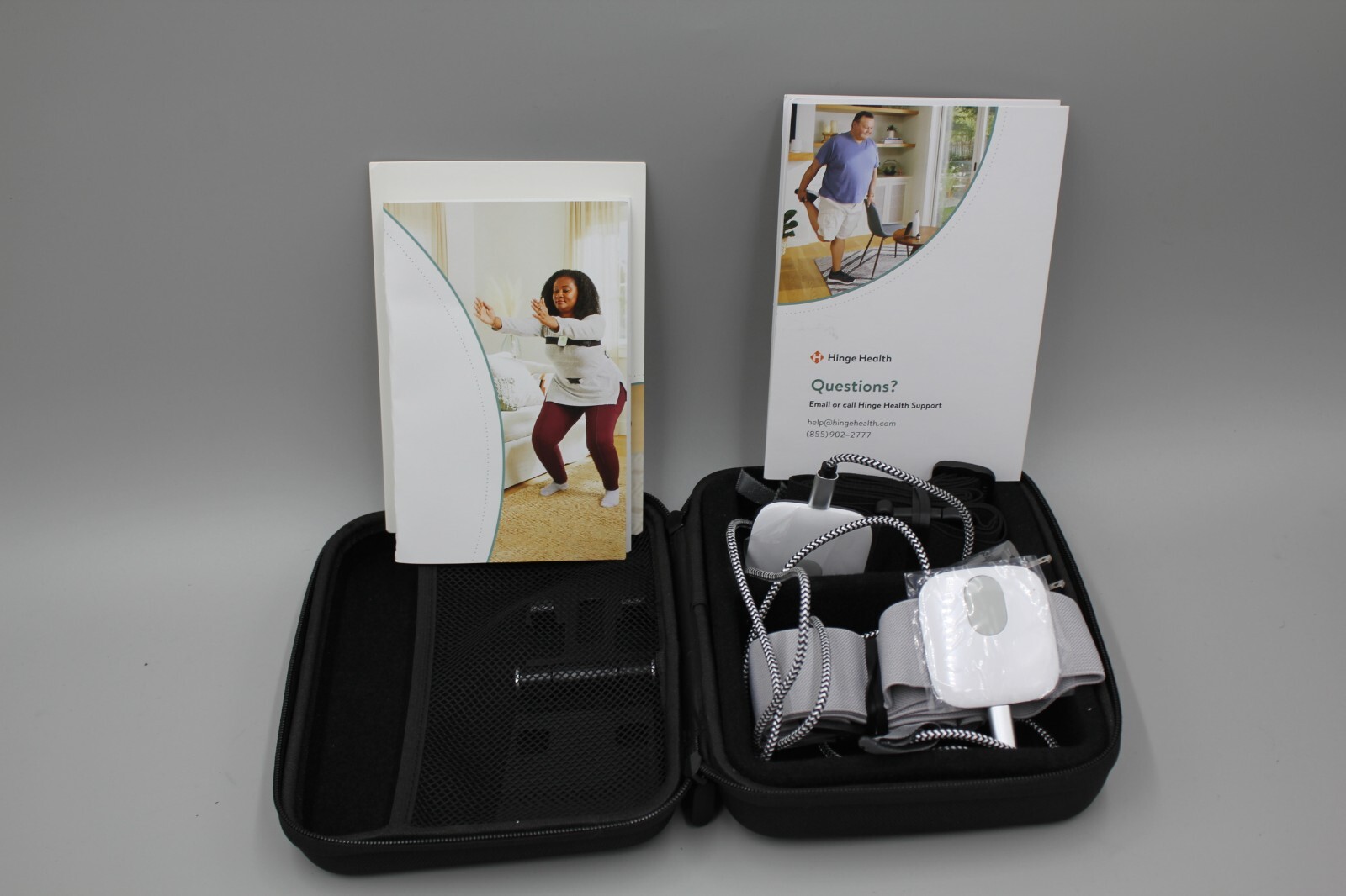 Hinge Health Digital Kit for Back Pain Includes Hinges, Sensors, Cords, Working
