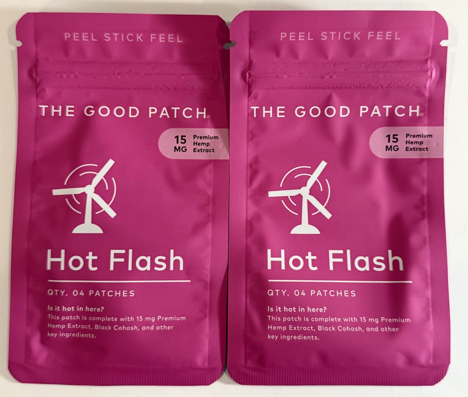 The Good Patch HOT FLASH Control your sweat NOT TODAY afternoon SWEAT, 8 PATCHES