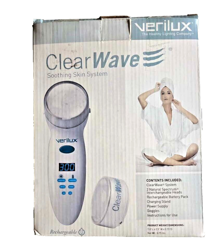 VERILUX Clear Wave Regime Soothing Skin System Rechargeable-CWST2RB New in Box