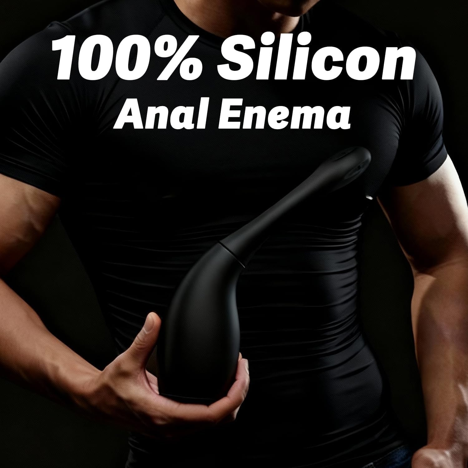Anal Douche Enema Bulb for Men Women, Silicone Enema Bulb with Silicon Nozzle fo