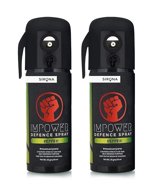 IMPOWER Pocket Spray Women and Girl/Femail Spray for Safety – 55 ML (Pack of 2)