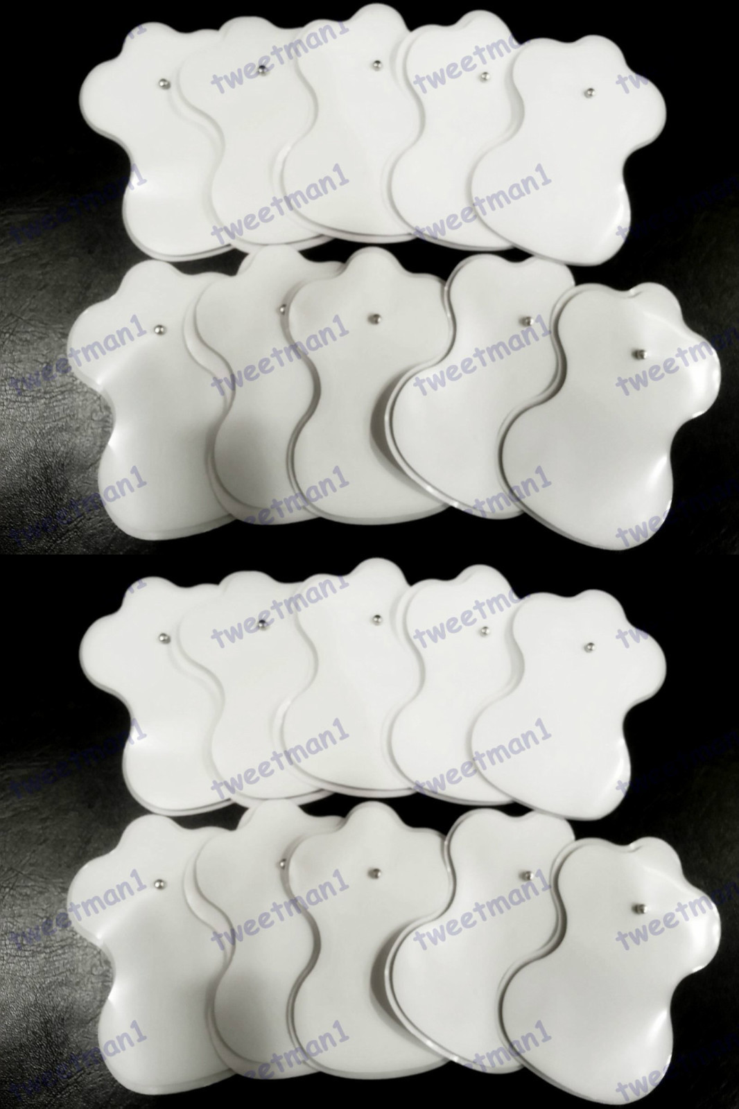 `Electrode Pads for Digital Massage (20) /TENS/Electronic Physiotherapy /Snap-on