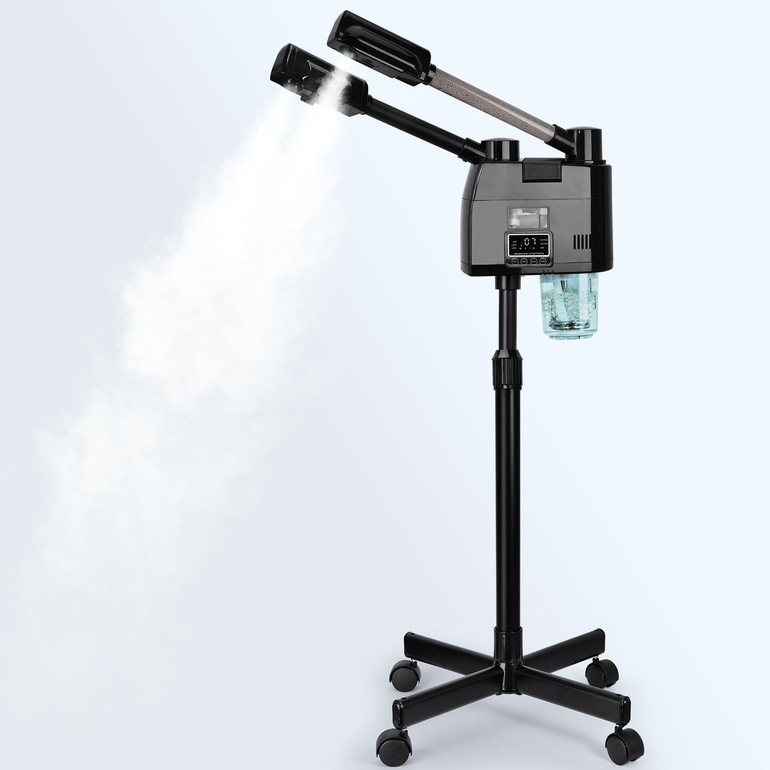 Professional Facial Steamer, 2 in 1 Esthetician Steamer Black