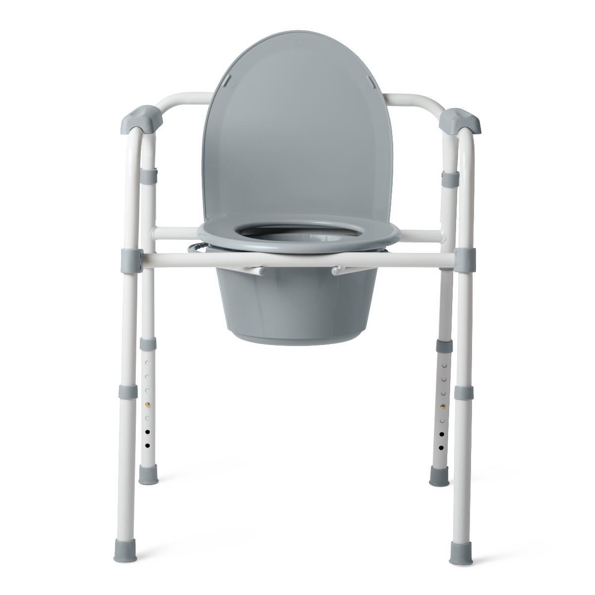 3-in-1 Folding Commodes Steel, Weight Cap. 350lbs