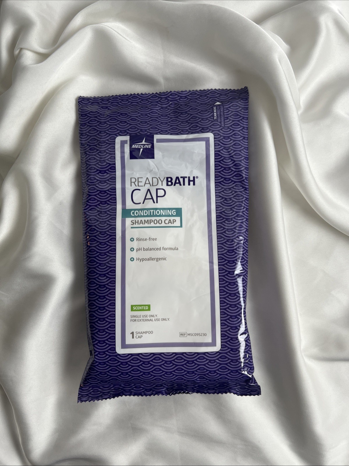 Medline Ready Bath Conditioning Disposable Shampoo Cap Scented Rinse Free