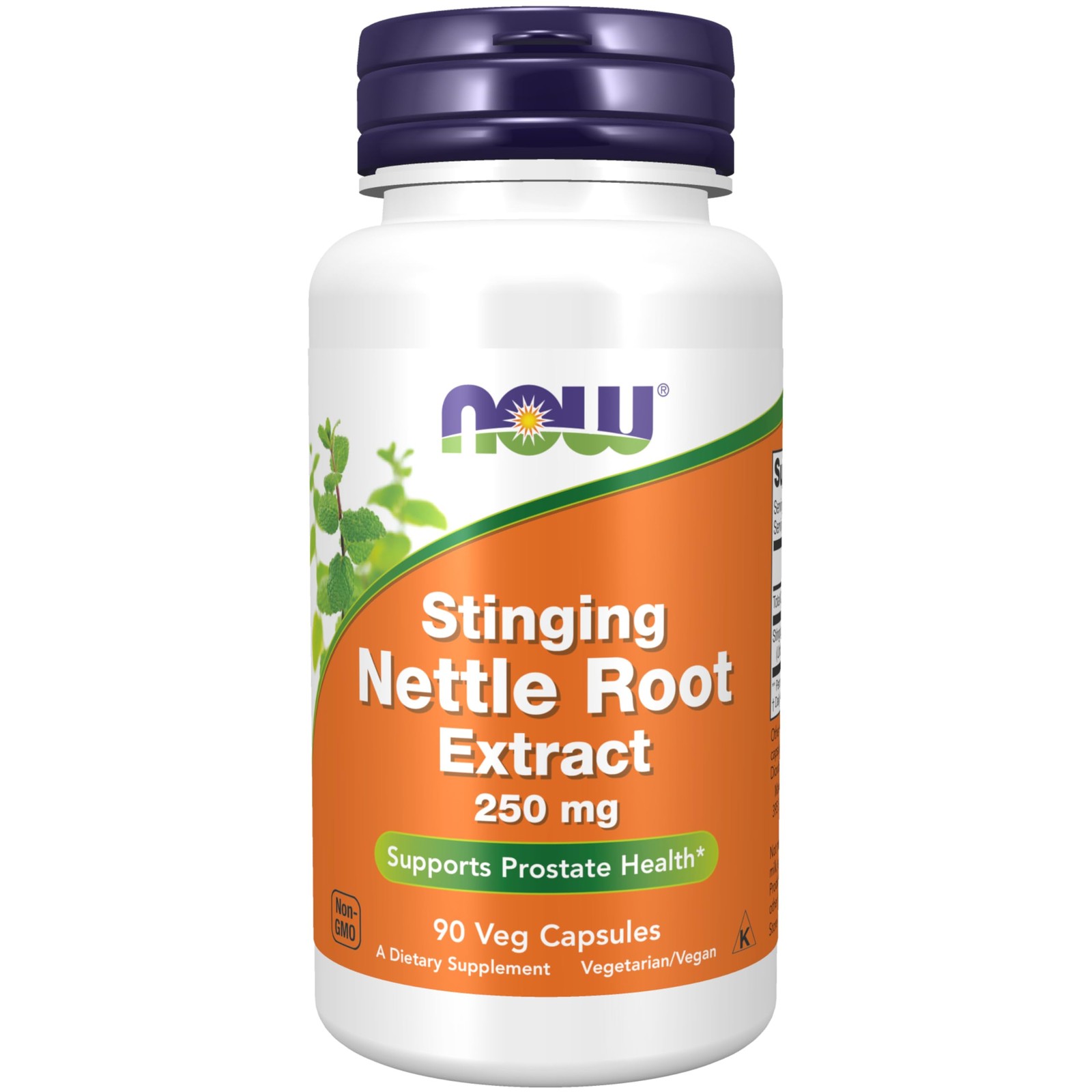 Stinging Nettle Root Extract 250 mg 90 Veg Capsules Prostate Support NOW Foods