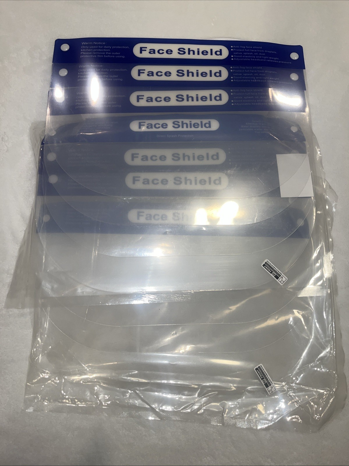 Safety Face Shields Visor, Protective Face Shield Mask Clear Wide Visor
