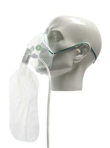 INTERSURGICAL 1181015 High Concentration Non-Rebreather Oxygen Mask, Adult