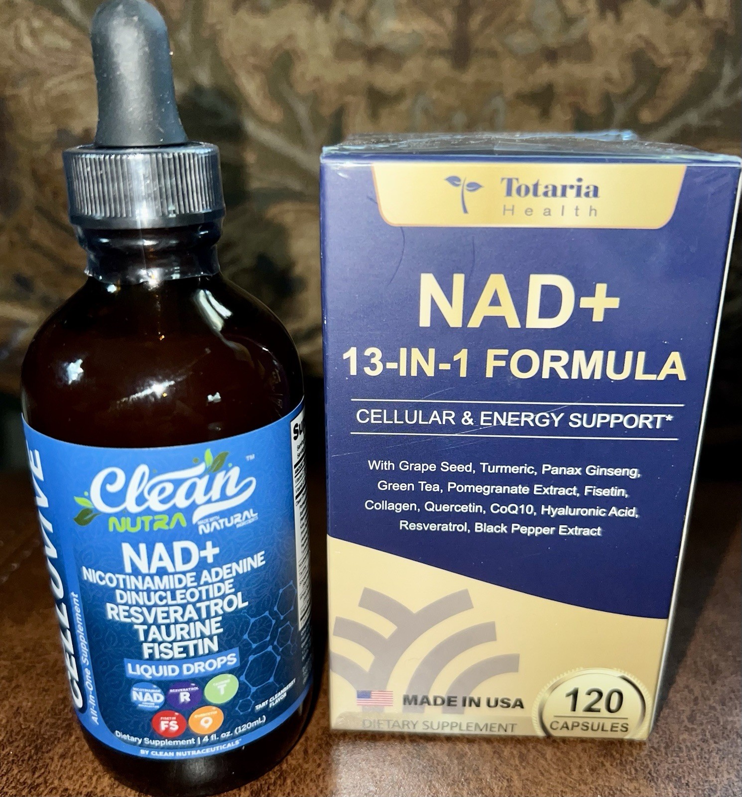NAD Supplement for Women Men W/nicotinamide riboside resveratrol,SET OF 2!SEALED