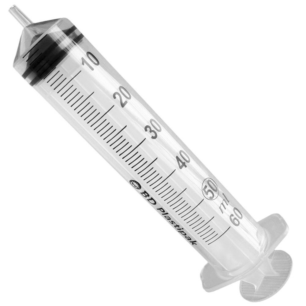 General Purpose Syringe BD 50 mL Luer Slip Tip Without Safety 10 Each #309654