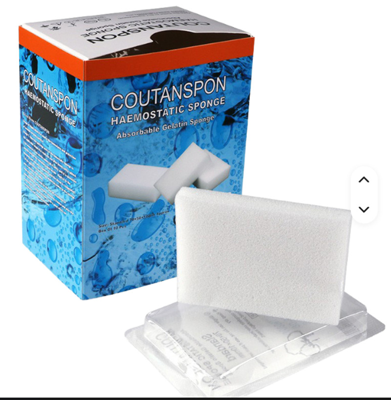 HAEMOSTATIC SPONGE Absorbable Gelatin Sponge 70*50*10mm with one box 10pcs