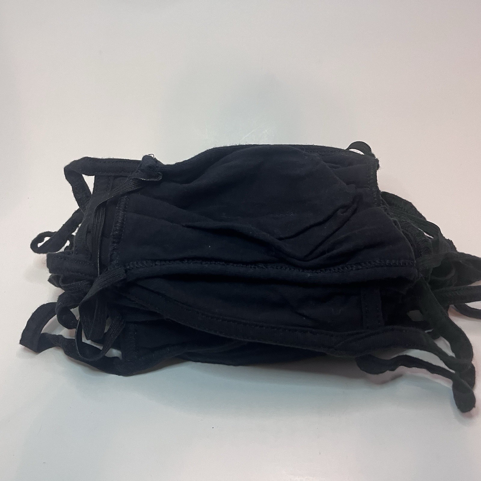 Machine Washable Black Cotton Face Mouth Cover 12 pack – Pre-owned