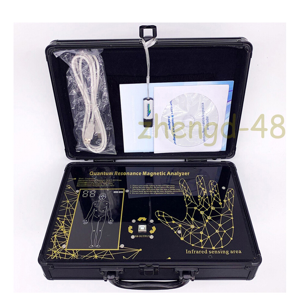 2022 Newest 4.7.0 Black HandTouch Quantum Magnetic Resonance Body Analyzer