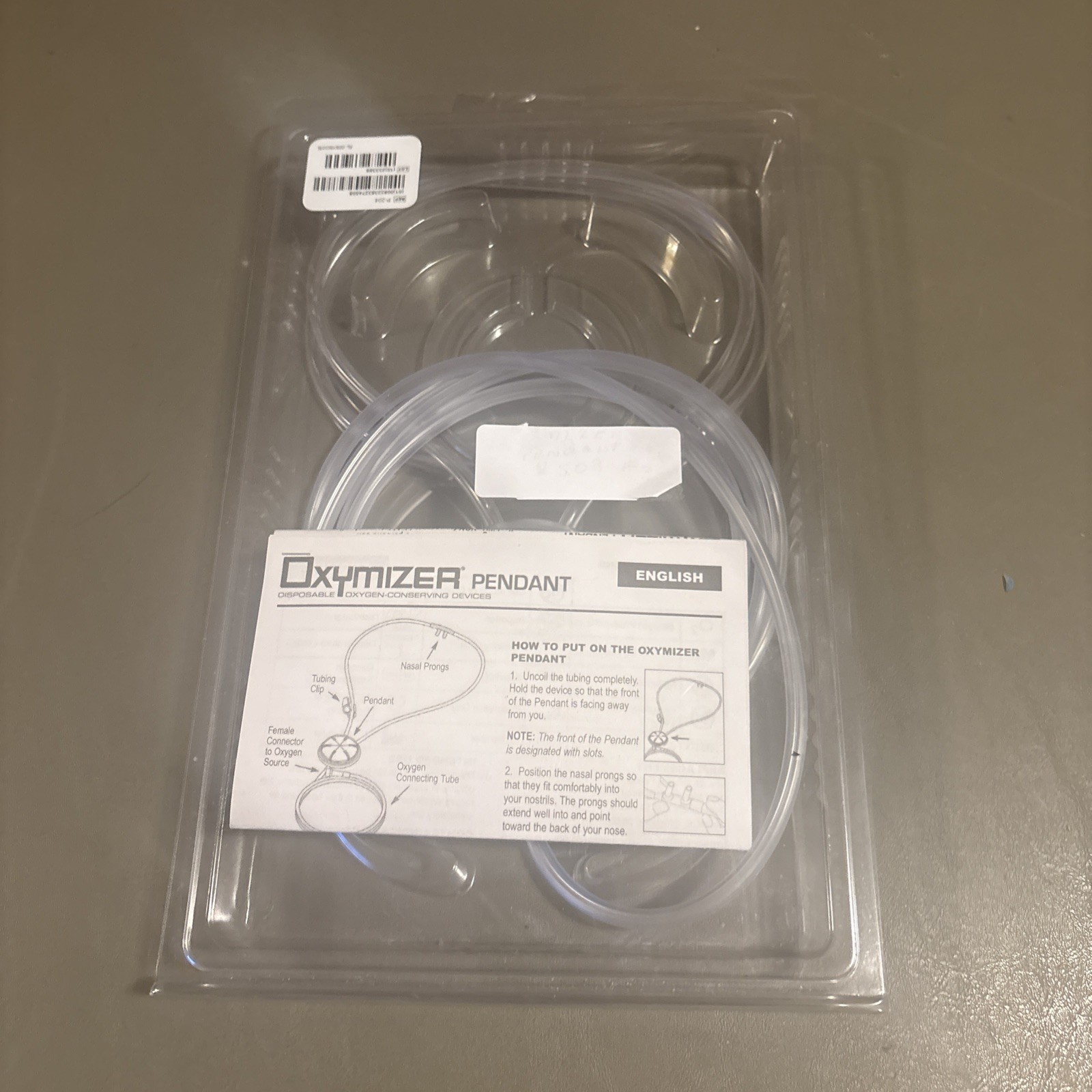 Oxymizer Pendant Drive Disposable Oxygen Conserving Nasal Cannula Tubing P-224