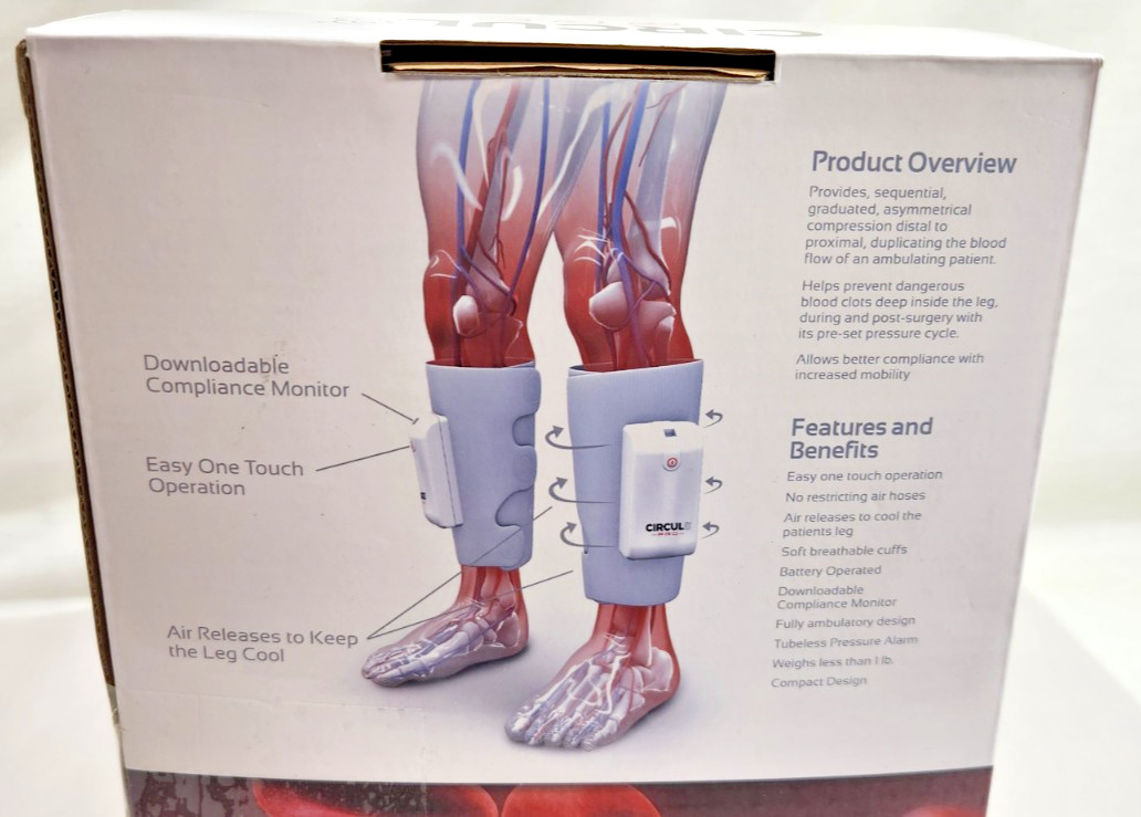 CIRCUL 8 PRO MOBIL BLOOD CLOT PREVENTION PORTABLE COMPRESSION NEW IN BOX #276