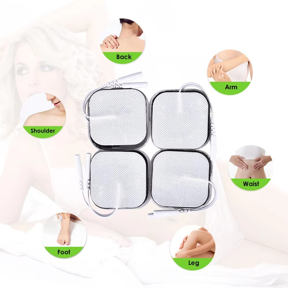 100P/50P 4x4cm Muscle Stimulator Electrode Pads Non-woven Fabric Self Adhesive R