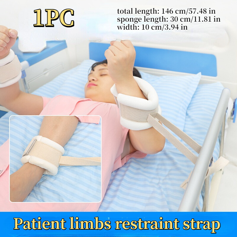 1PC Elderly Limbs Fixed Belt Sponge Pad Wrist Strap for Bedridden Patient Safety