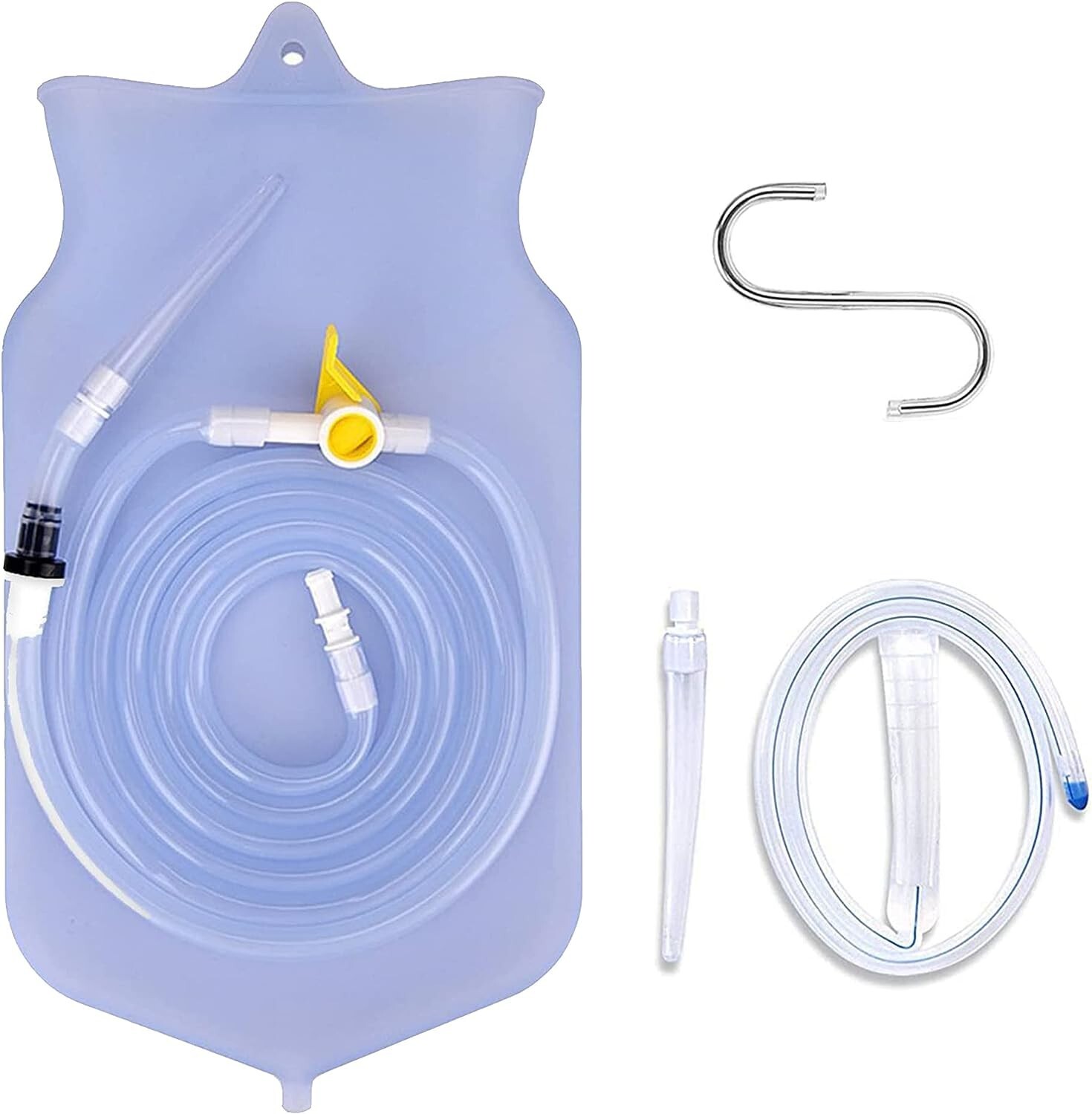 Enema Kit Non-Toxic Silicone Tip,Bag & Detox Most Comfortable Colon Cleanse – US