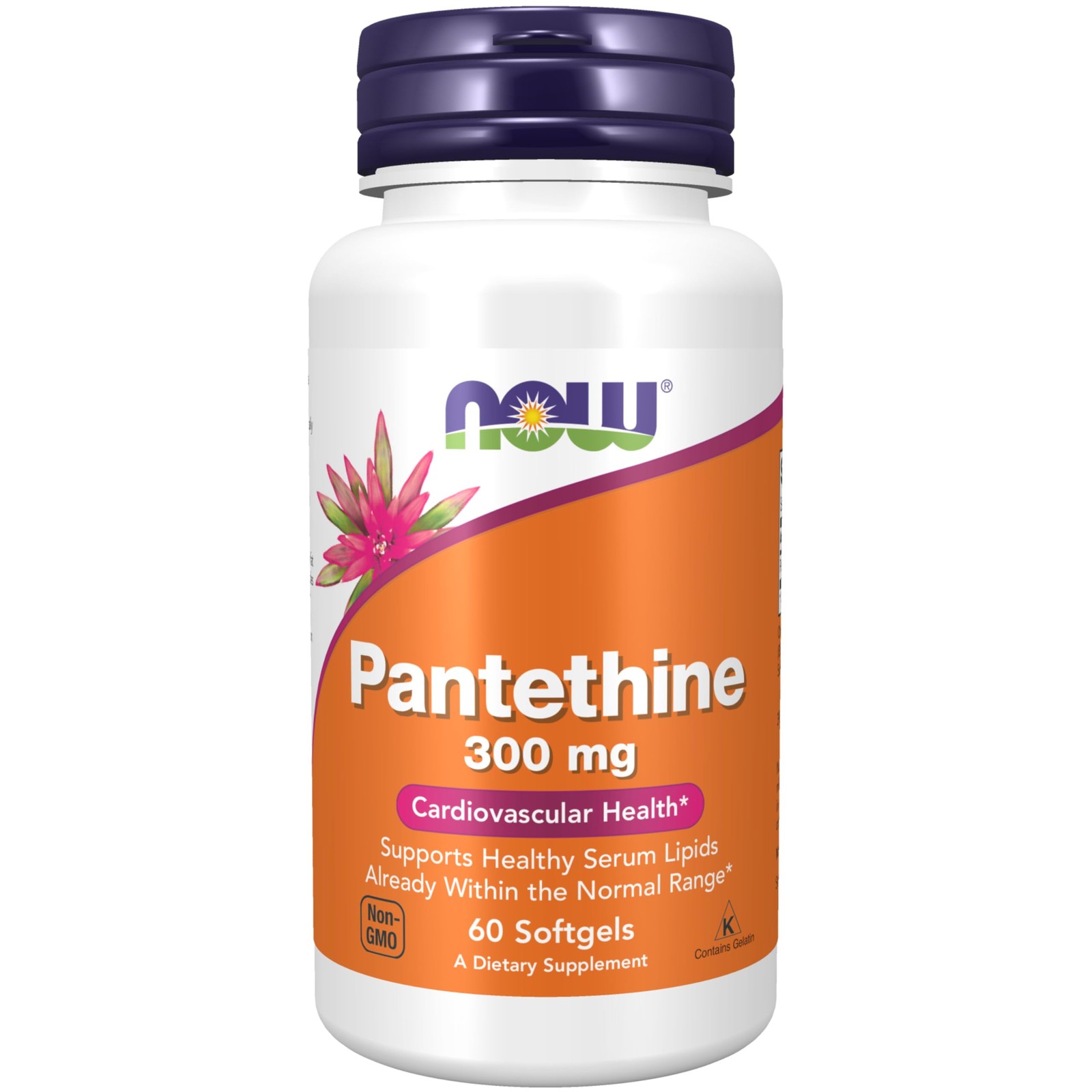Pantethine 300mg Softgels Coenzyme A Precursor Cardiovascular Support NOW Foods