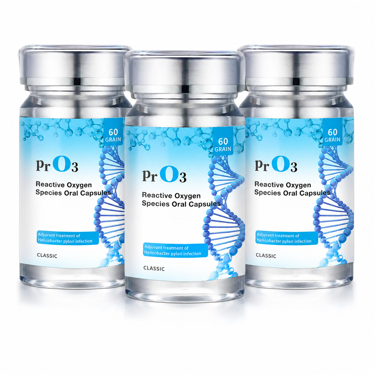 3-Pack PrO3 – H. Pylori Natural Fight, Reduces Gastritis, (EXPIRATION 07/2026)