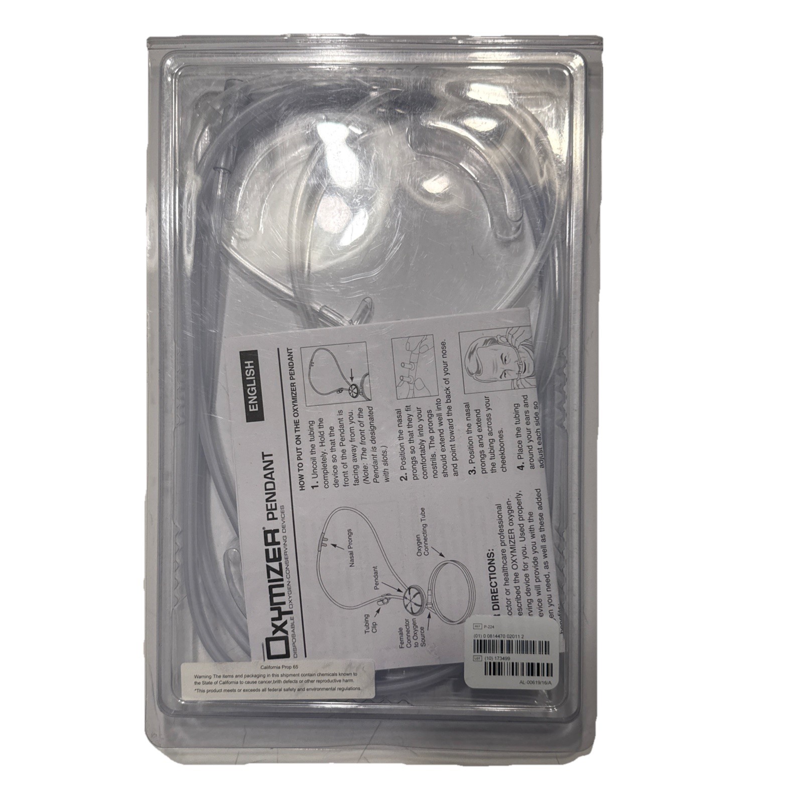 Oxymizer Pendant Disposable Oxygen Conserving Device Style P-224