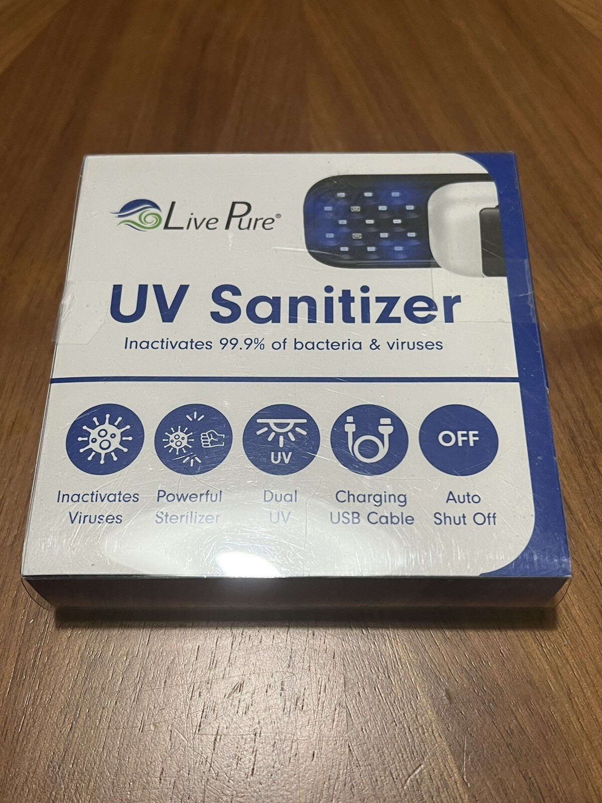 LivePure Handheld UV Inactivates viruses – powerful steralizer No Charger