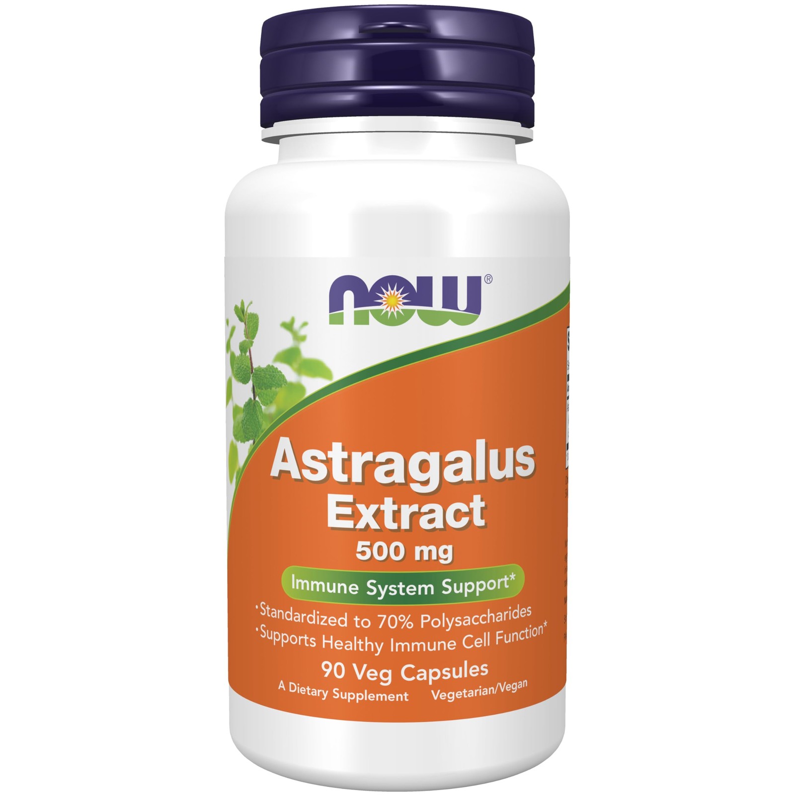 Immune Support Supplement Astragalus Extract 500mg 90 Capsules NOW Foods