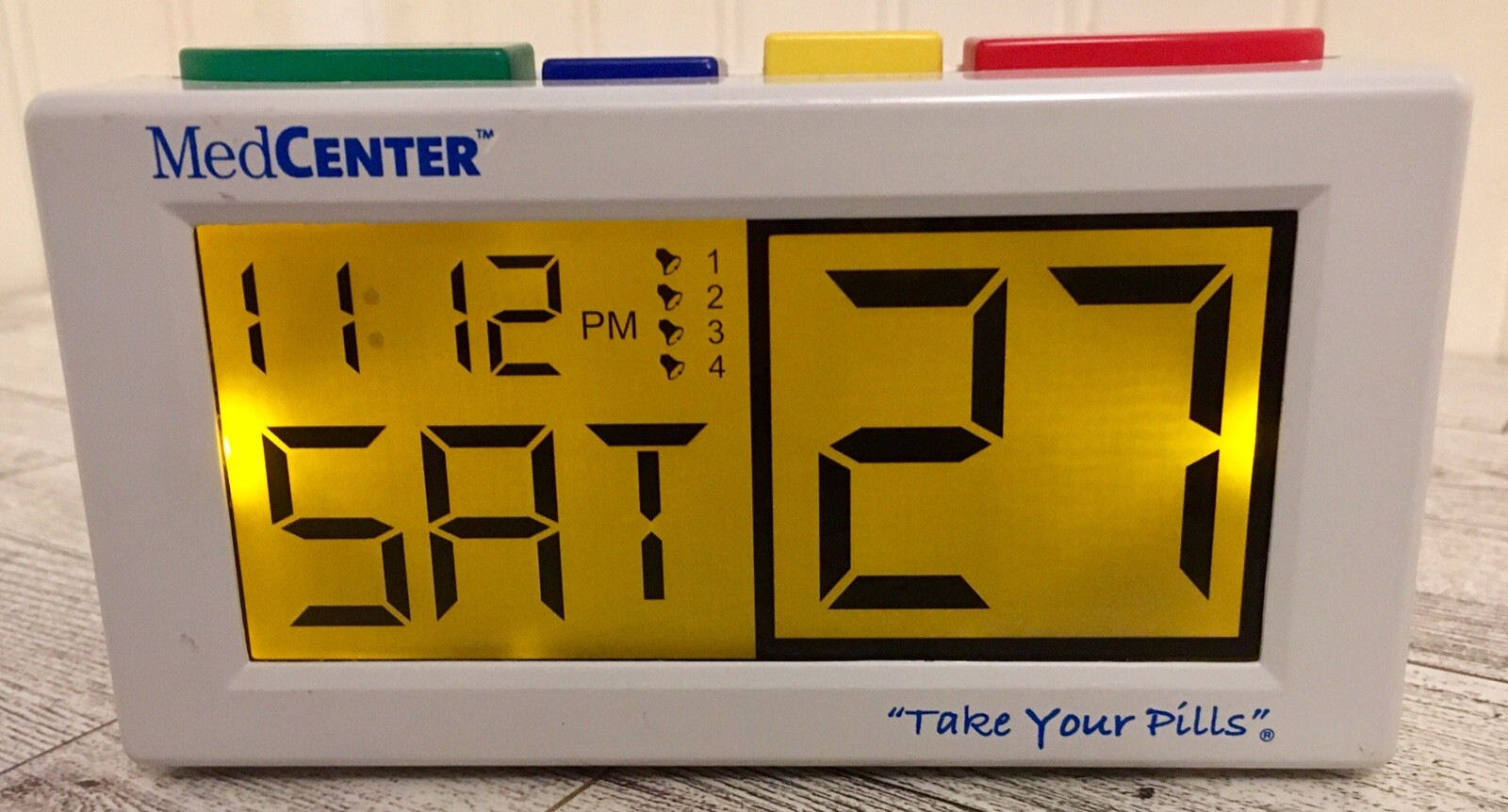 MedCenter Talking Alarm Clock 4 Different Alarm Settings With 6 Ft. Adapter Cord