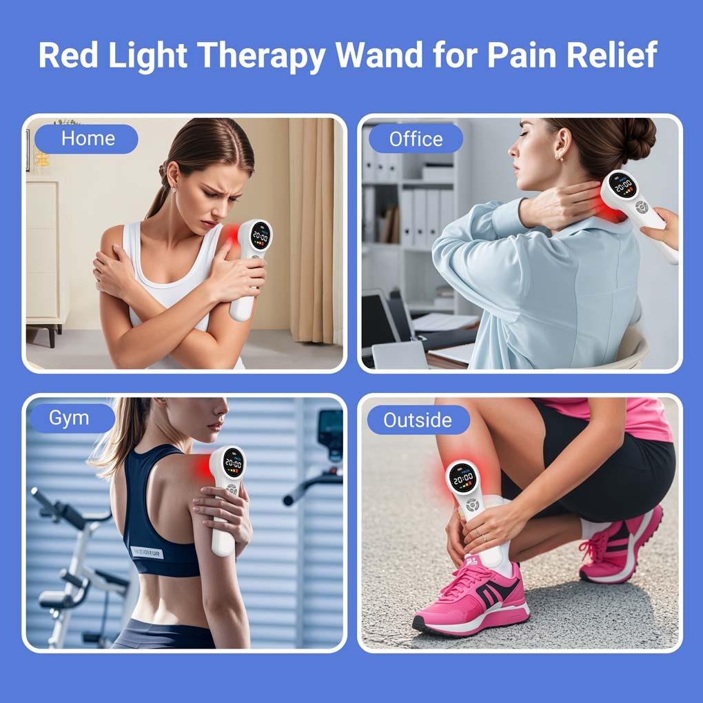 Professional Cold Laser Therapy Device 1760mW Red Light for Chronic Pain Relief