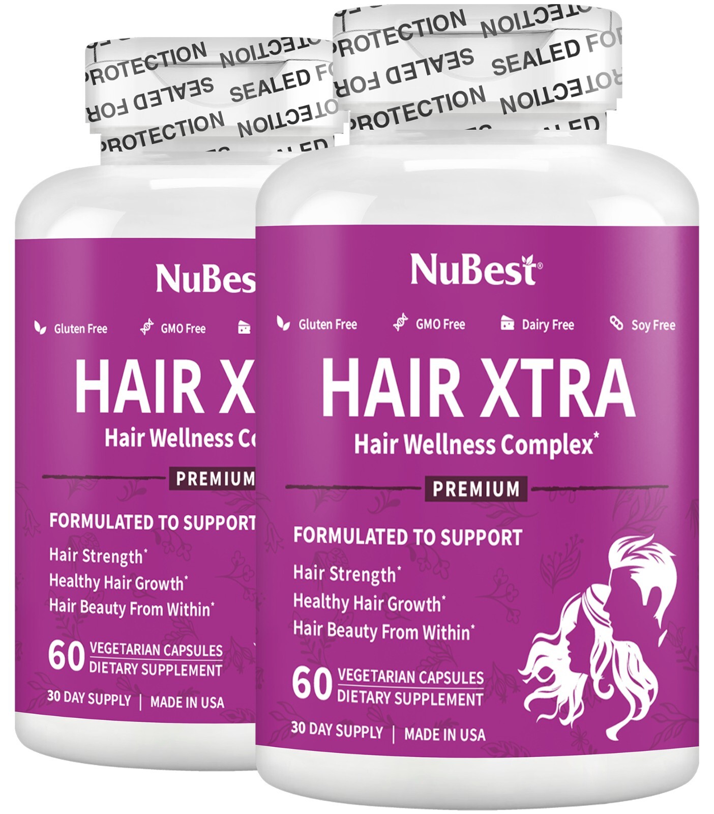 Hair Xtra by NuBest – Vitamin For Stronger, Fuller & Thicker Hair – Pack 2