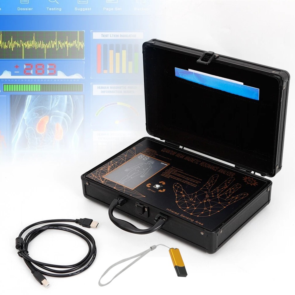 6TH Black Quantum Magnetic Resonance Body Diagnosis Analyzer Health Care-English