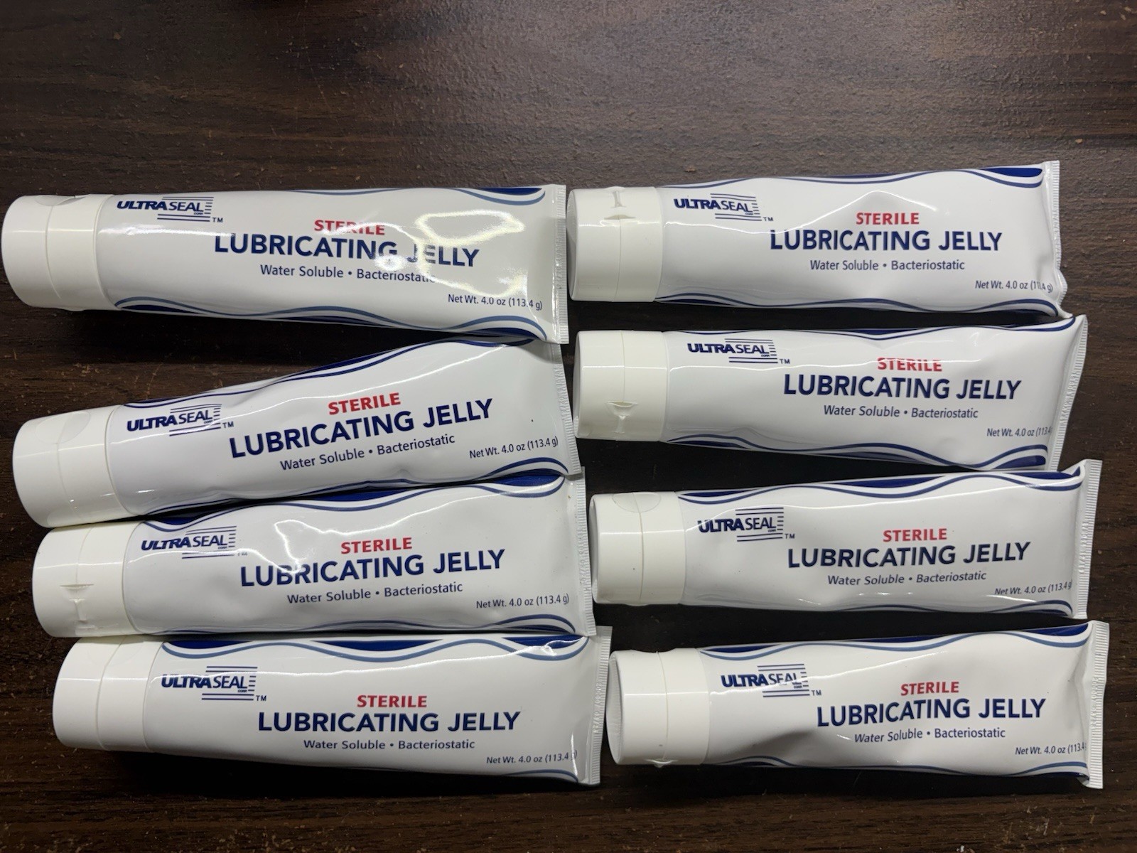 8x UltraSeal Sterile Lubricating Jelly Water Soluble Bacteriostatic 4 Oz Each