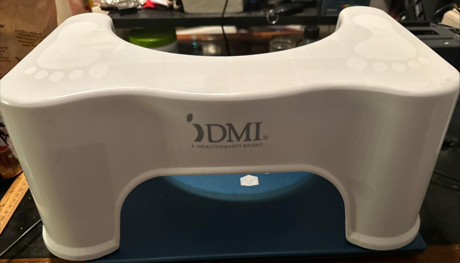 DMI squatting posture stool , White 7″ H 18.75″ W 12.38″!D Low Profile