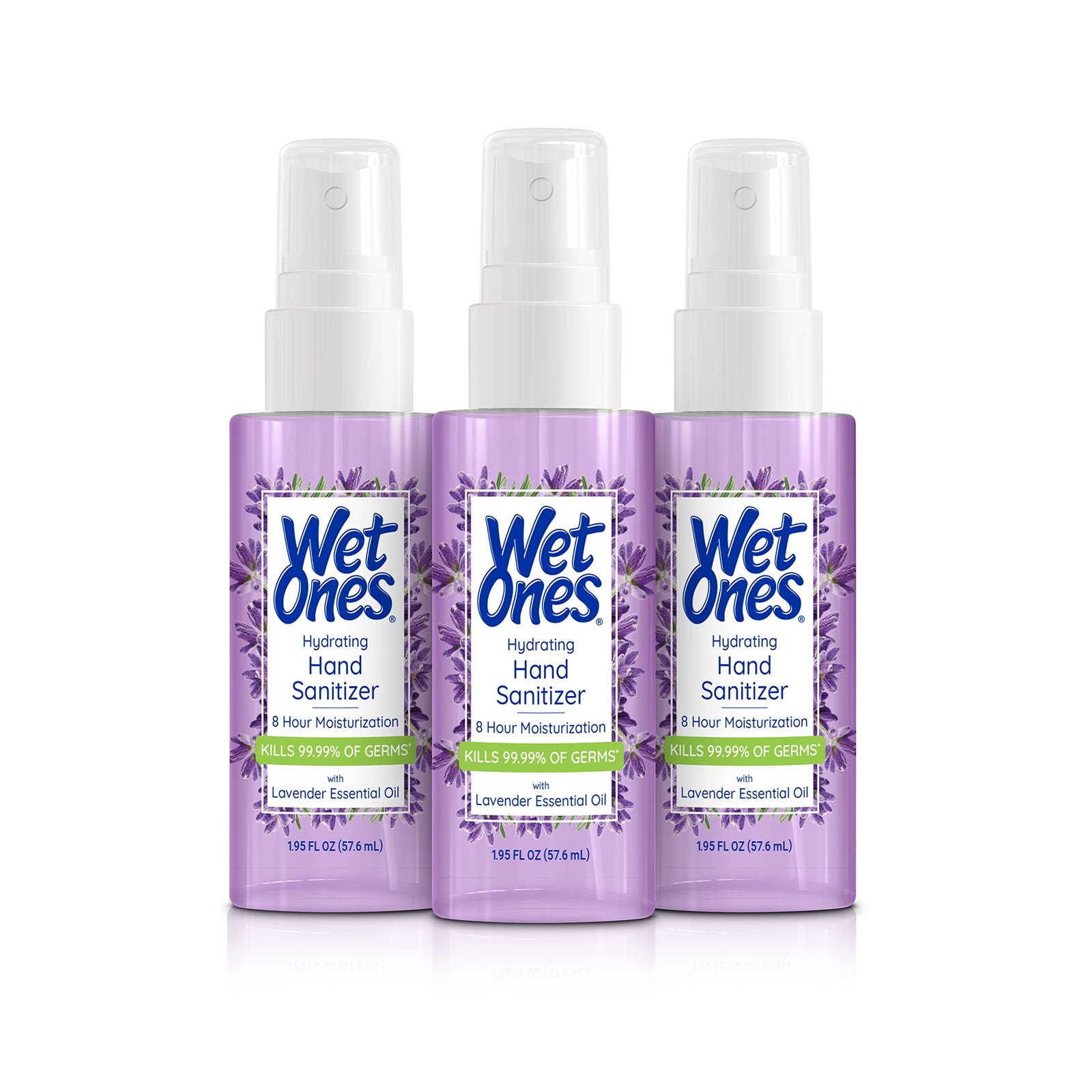 Hand Sanitizer Spray Wet Ones Hydrating Lavender 1.95oz 3 Pack Mist Travel Size