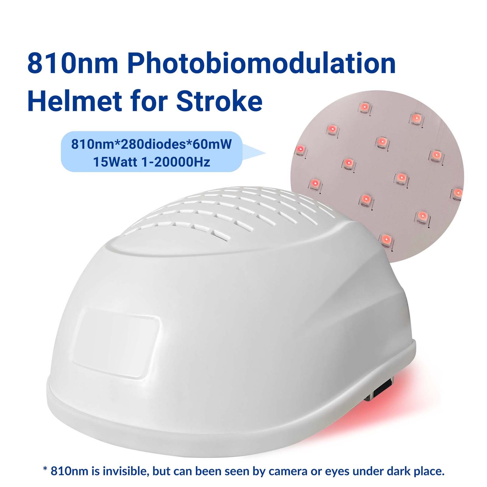 810nm Photobiomodulation Cap Home Memory Stimulation Helmet for Stroke Stress