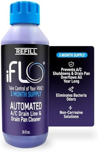 iFLO® Smart A/C Drain Line Cleaner and Drain Pan Cleaner Cartridge, Fast-Acti…