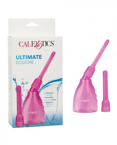 Ultimate Douche 2 Nozzles Pink 5.41 oz Hygiene Bottle Reusable Enema Detox