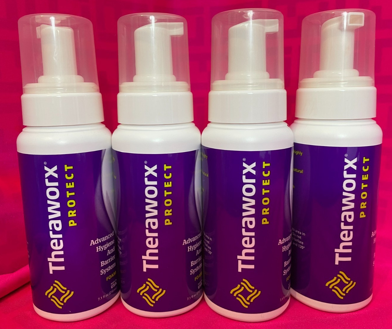 4 Pack Theraworx Protect Advance Hygiene And Barrier System Foam 7.1oz