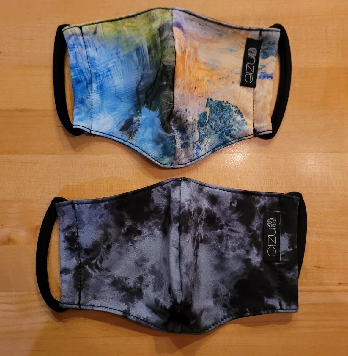 ONZIE FACE MASKS-MINDFUL MASKS 2-PK, MOONSTONE ACID WASH & TROPICAL,OS-BRAND NEW